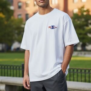 Champion Men's Classic White Tee